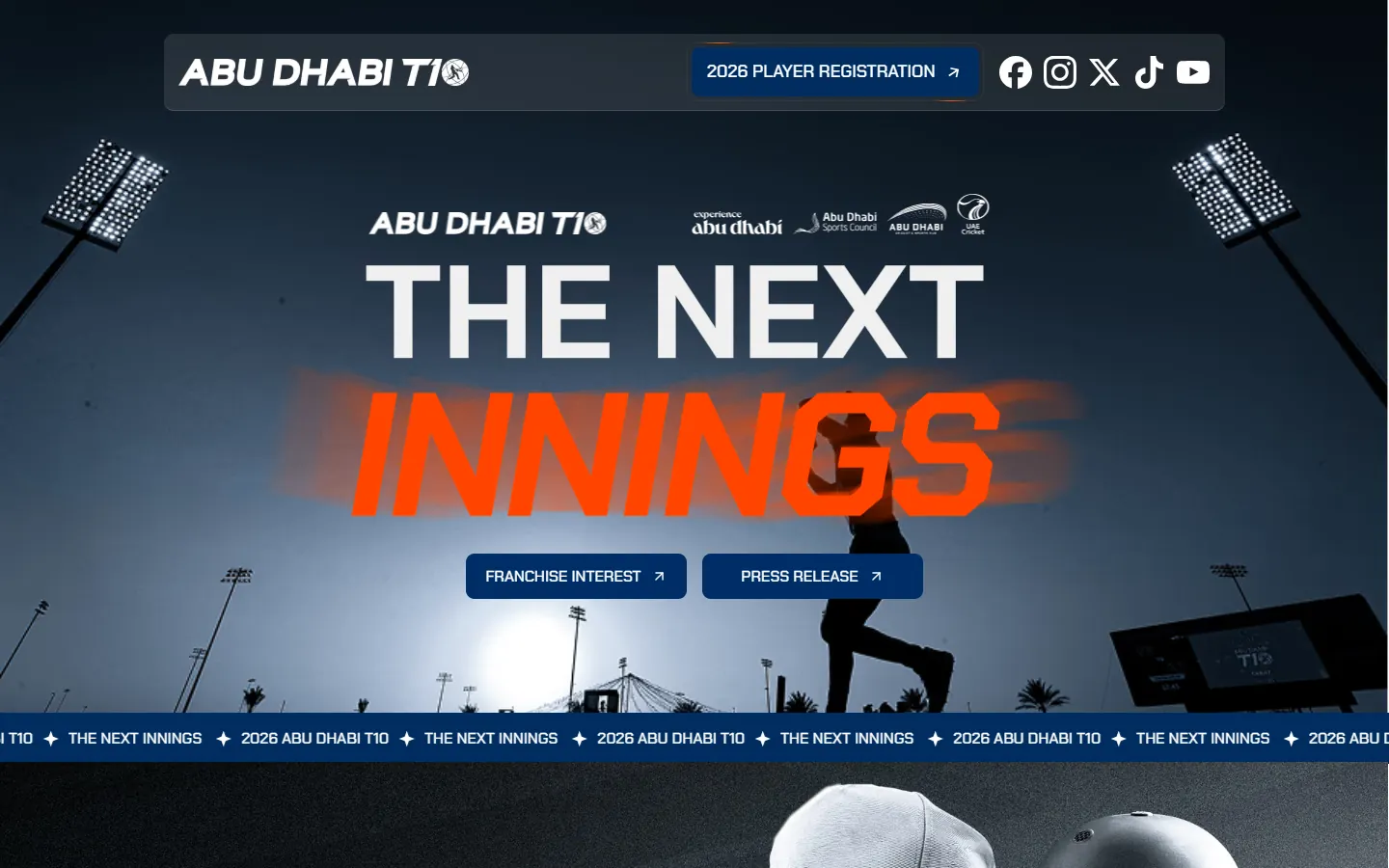 Abu Dhabi T10 — main project visual