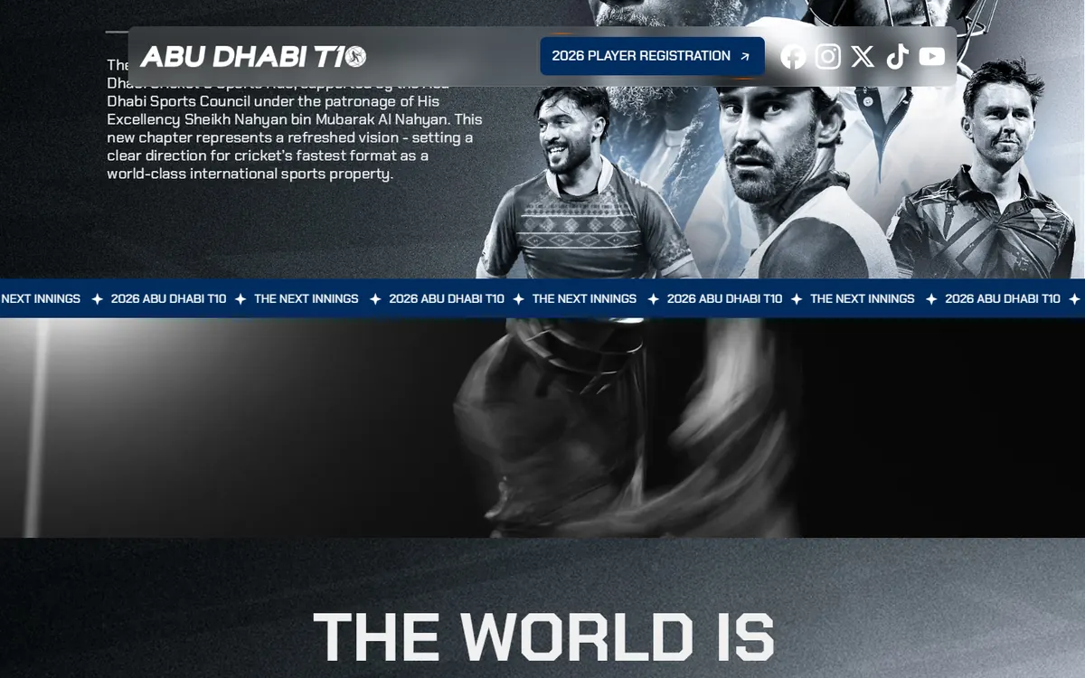 Abu Dhabi T10 — detail