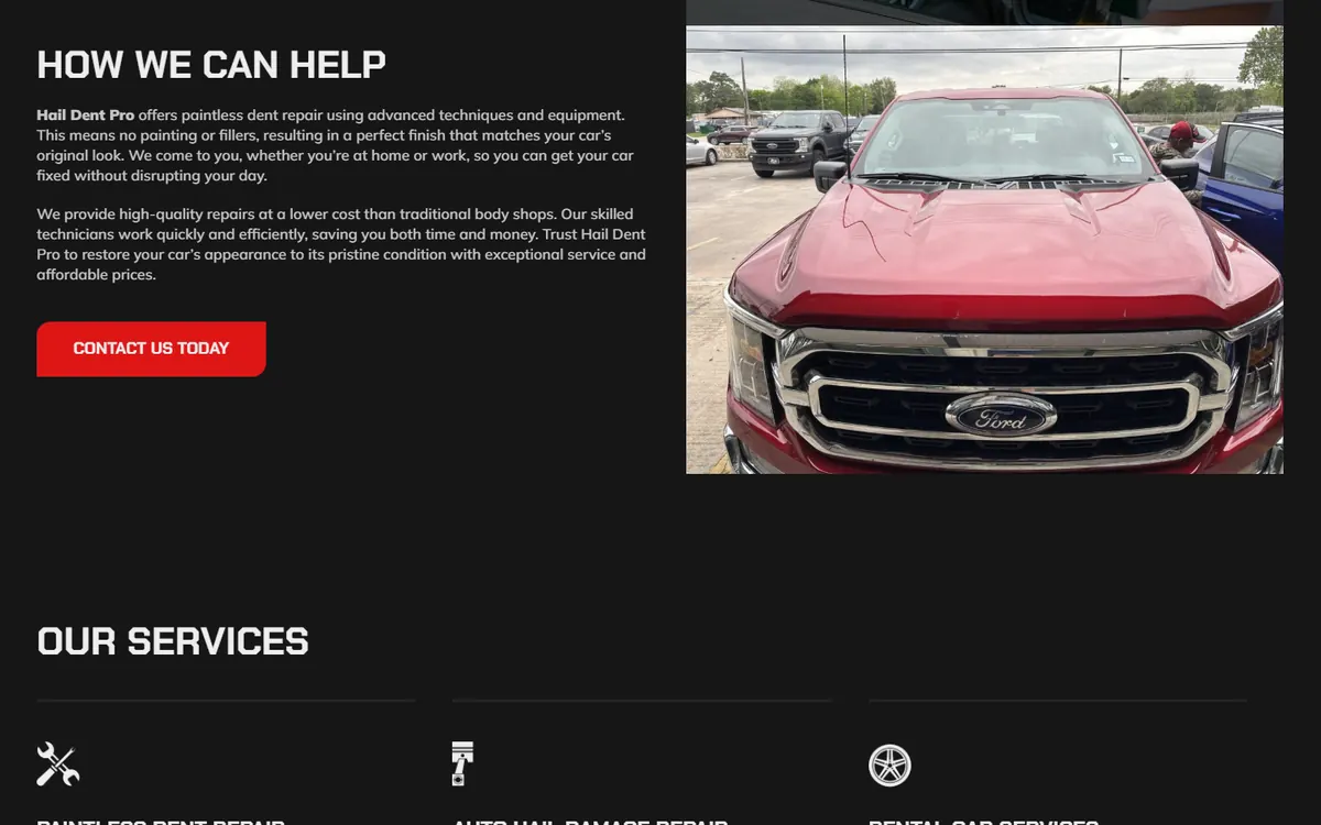 Hail Dent Pro — detail