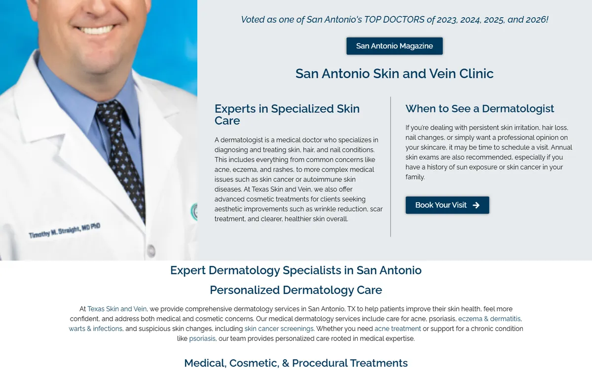 Texas Skin & Vein — detail